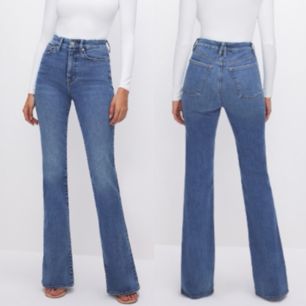 Good American Always Fit Good Classic Slim Bootcut Jeans
